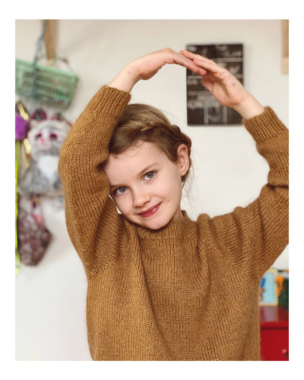 PetiteKnit No Frills Sweater Junior -neuleohje