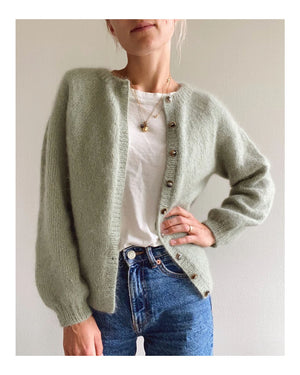 PetiteKnit Novice Cardigan - Mohair Edition -neuleohje (English)