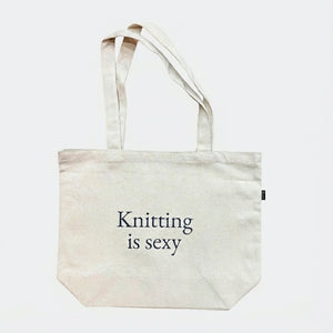 Knitting is sexy -kangaskassi