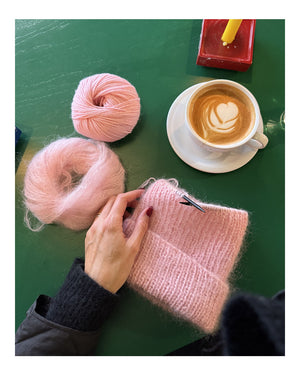 Sunday Knitting Club Cappuccino pipo -asusteohje (FIN)