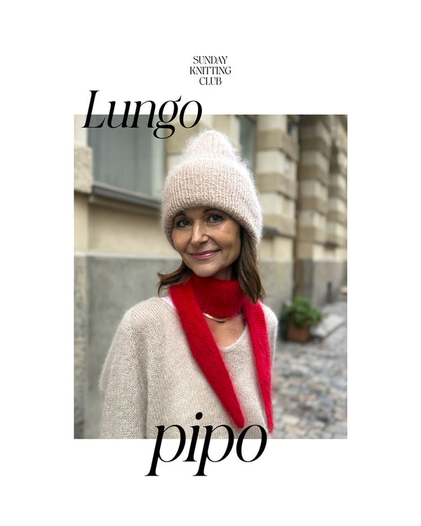 Sunday Knitting Club Lungo pipo -asusteohje (FIN)