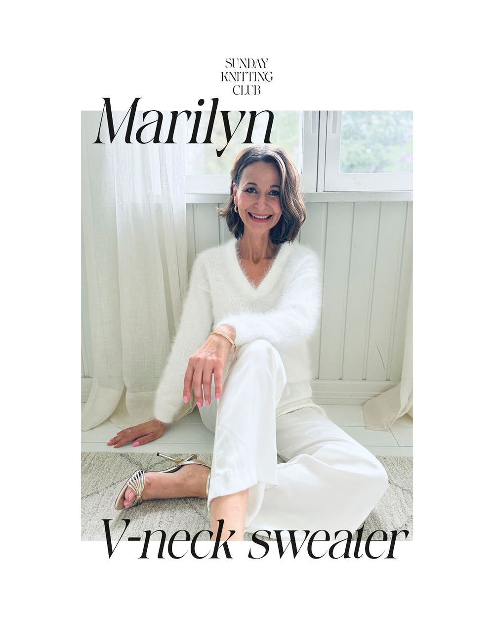 Marilyn V-neck Sweater - ENG (PDF)