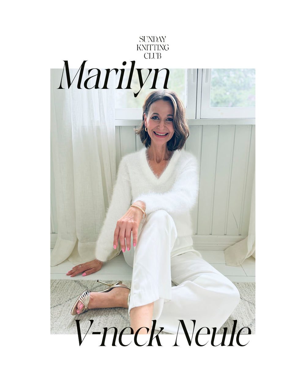 Marilyn V-neck -neuleohje - FIN